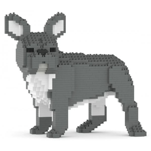 Jekca - French Bulldog 03-M05 - Big - Lego - Scultura - Costruzione - 4D - Animali di Mattoncini - Toys