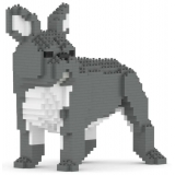 Jekca - French Bulldog 03-M05 - Big - Lego - Sculpture - Construction - 4D - Brick Animals - Toys