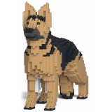 Jekca - German Shepherd 01-M01 - Big - Lego - Sculpture - Construction - 4D - Brick Animals - Toys