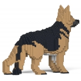 Jekca - German Shepherd 01-M01 - Big - Lego - Sculpture - Construction - 4D - Brick Animals - Toys