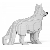 Jekca - German Shepherd 01-M02 - Big - Lego - Sculpture - Construction - 4D - Brick Animals - Toys