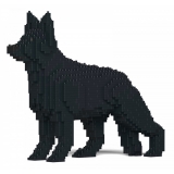 Jekca - German Shepherd 01-M03 - Big - Lego - Sculpture - Construction - 4D - Brick Animals - Toys