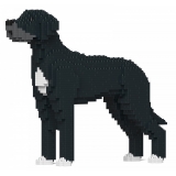 Jekca - Great Dane 01-M02 - Big - Lego - Sculpture - Construction - 4D - Brick Animals - Toys