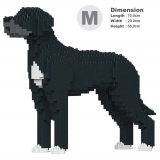 Jekca - Great Dane 01-M02 - Big - Lego - Sculpture - Construction - 4D - Brick Animals - Toys