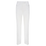 Tom Ford - Chalk White Virgin Wool Flared Trousers - Tom Ford Exclusive Luxury Collection