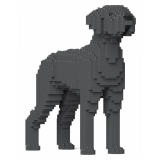 Jekca - Great Dane 01-M03 - Big - Lego - Sculpture - Construction - 4D - Brick Animals - Toys