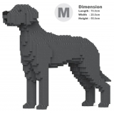 Jekca - Great Dane 01-M03 - Big - Lego - Sculpture - Construction - 4D - Brick Animals - Toys