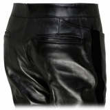 Tom Ford - Black Calf Leather Flared Trousers - Tom Ford Exclusive Luxury Collection