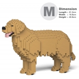 Jekca - Golden Retriever 01-M04 - Big - Lego - Sculpture - Construction - 4D - Brick Animals - Toys