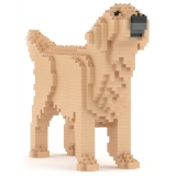 Jekca - Golden Retriever 02-M03 - Big - Lego - Sculpture - Construction - 4D - Brick Animals - Toys