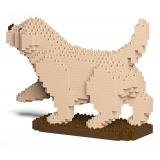 Jekca - Golden Retriever 05-M02 - Big - Lego - Sculpture - Construction - 4D - Brick Animals - Toys