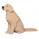 Jekca - Golden Retriever 03-M03 - Big - Lego - Sculpture - Construction - 4D - Brick Animals - Toys