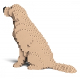 Jekca - Golden Retriever 03-M03 - Big - Lego - Sculpture - Construction - 4D - Brick Animals - Toys