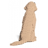 Jekca - Golden Retriever 03-M03 - Big - Lego - Sculpture - Construction - 4D - Brick Animals - Toys