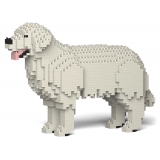 Jekca - Golden Retriever 01-M05 - Big - Lego - Sculpture - Construction - 4D - Brick Animals - Toys