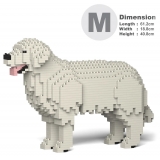 Jekca - Golden Retriever 01-M05 - Big - Lego - Scultura - Costruzione - 4D - Animali di Mattoncini - Toys