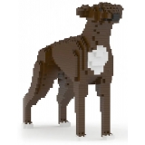 Jekca - Greyhound 01-M04 - Big - Lego - Scultura - Costruzione - 4D - Animali di Mattoncini - Toys