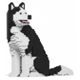 Jekca - Husky 4-in-1 Pack 01-M01 - Big - Lego - Sculpture - Construction - 4D - Brick Animals - Toys