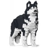 Jekca - Husky 01-M01 - Big - Lego - Sculpture - Construction - 4D - Brick Animals - Toys