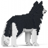 Jekca - Husky 01-M01 - Big - Lego - Sculpture - Construction - 4D - Brick Animals - Toys