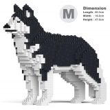 Jekca - Husky 01-M01 - Big - Lego - Scultura - Costruzione - 4D - Animali di Mattoncini - Toys