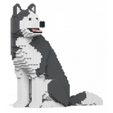 Jekca - Husky 4-in-1 Pack 01-M04 - Big - Lego - Scultura - Costruzione - 4D - Animali di Mattoncini - Toys