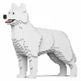 Jekca - Husky 4-in-1 Pack 01-M02 - Big - Lego - Scultura - Costruzione - 4D - Animali di Mattoncini - Toys