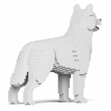 Jekca - Husky 4-in-1 Pack 01-M02 - Big - Lego - Scultura - Costruzione - 4D - Animali di Mattoncini - Toys