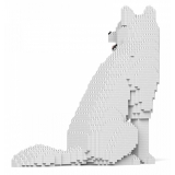 Jekca - Husky 4-in-1 Pack 01-M02 - Big - Lego - Scultura - Costruzione - 4D - Animali di Mattoncini - Toys