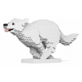 Jekca - Husky 4-in-1 Pack 01-M02 - Big - Lego - Scultura - Costruzione - 4D - Animali di Mattoncini - Toys