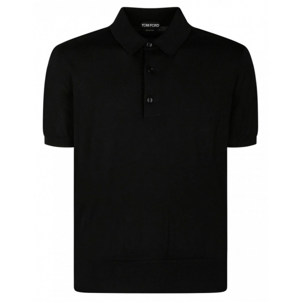 Tom Ford - Black Short Sleeves Polo Shirt - Tom Ford Exclusive Luxury Collection