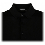 Tom Ford - Black Short Sleeves Polo Shirt - Tom Ford Exclusive Luxury Collection