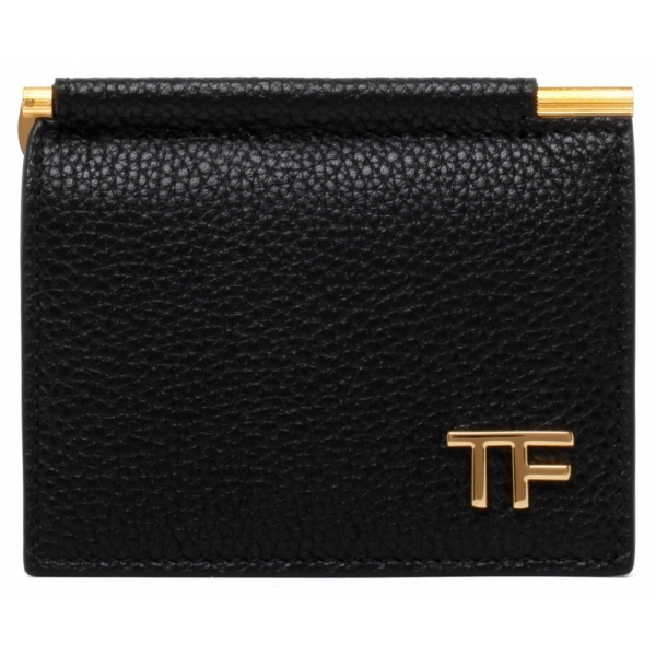 Tom Ford - Black Logo Plaque Cardholder - Tom Ford Exclusive Luxury Collectio