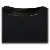 Tom Ford - Abito a Maniche Lunghe in Pelle Nera con Tagli - Tom Ford Exclusive Luxury Collection