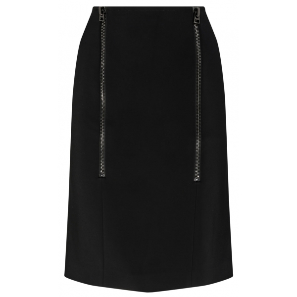 Tom Ford - Black Zip Detail Pencil Skirt - Tom Ford Exclusive Luxury Collection