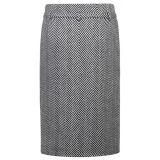 Tom Ford - Chevron Pattern Midi Pencil Skirt - Tom Ford Exclusive Luxury Collection