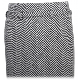 Tom Ford - Chevron Pattern Midi Pencil Skirt - Tom Ford Exclusive Luxury Collection