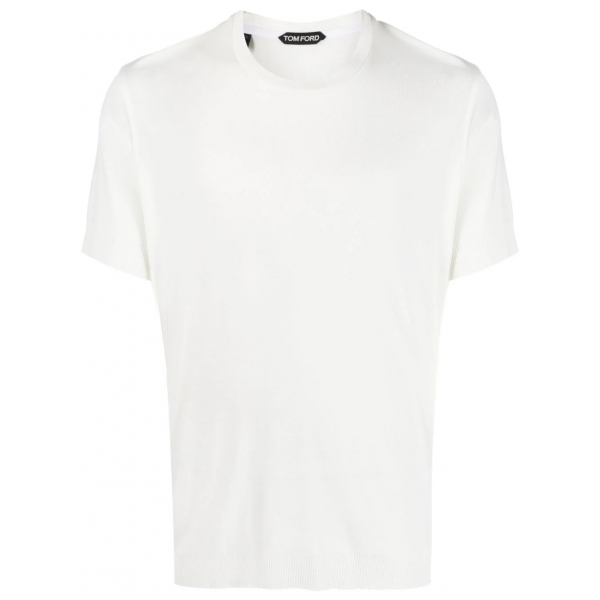 Tom Ford - White Cotton T-Shirt - Tom Ford Exclusive Luxury Collection