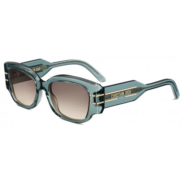 Dior - Occhiali da Sole - DiorSignature S13I - Verde Acqua Trasparente - Dior Eyewear