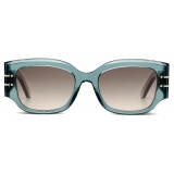 Dior - Occhiali da Sole - DiorSignature S13I - Verde Acqua Trasparente - Dior Eyewear