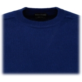 Tom Ford - Dark Blue Cashmere Crewneck Jumper - Tom Ford Exclusive Luxury Collection