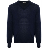 Tom Ford - Maglione in Maglia Fine Blu Navy - Tom Ford Exclusive Luxury Collection