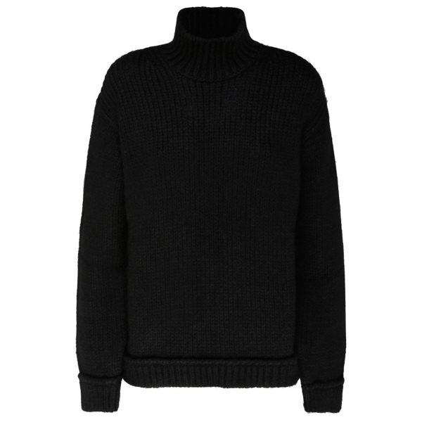 Tom Ford - Black Alpaca Roll Neck Knitted Sweater - Tom Ford Exclusive Luxury Collection