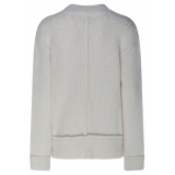 Tom Ford - Maglione con Scollo a V in Alpaca Gesso - Tom Ford Exclusive Luxury Collection