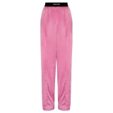 Tom Ford - Pantaloni da Pigiama in Raso di Seta Elasticizzata Rose Bloom - Tom Ford Exclusive Luxury Collection