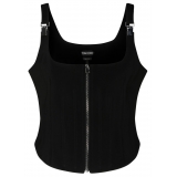 Tom Ford - Black Stretch Silk Corset Top - Tom Ford Exclusive Luxury Collection