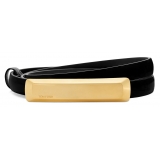 Tom Ford - Black Logo Engraved Belt - Tom Ford Exclusive Luxury Collection