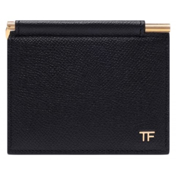 Tom Ford - Porta Carte con Fermasoldi Pieghevole T Line - Tom Ford Exclusive Luxury Collection