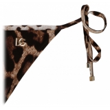 Dolce & Gabbana - Brown Brazilian Bikini Bottoms - Dolce & Gabbana Exclusive Luxury Collection