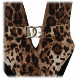 Dolce & Gabbana - Costume da Bagno con Stampa Leopardo - Dolce & Gabbana Exclusive Luxury Collection